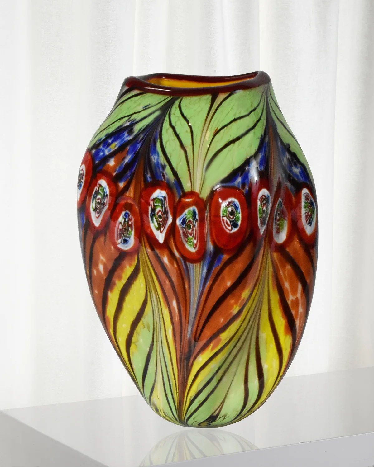 Dale Tiffany Kalima Decorative Art Glass Vase Neiman Marcus