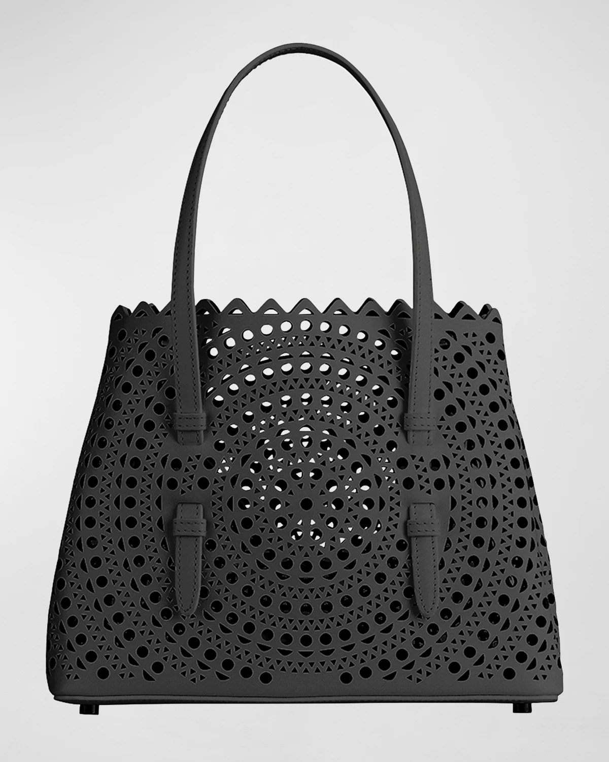 ALAIA Mina Small LaserCut Tote Bag Neiman Marcus