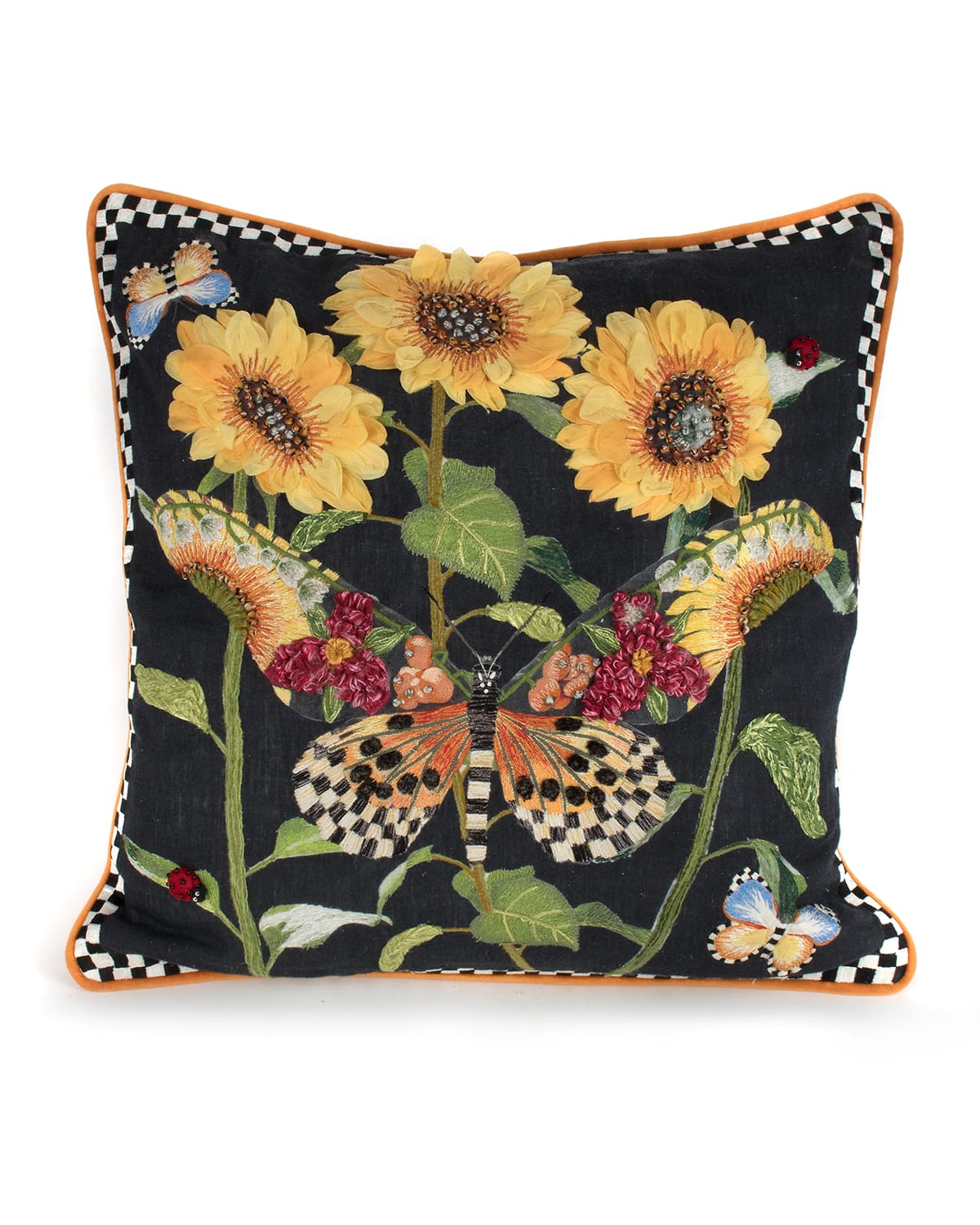 MacKenzieChilds Spot On Butterfly Pillow Neiman Marcus
