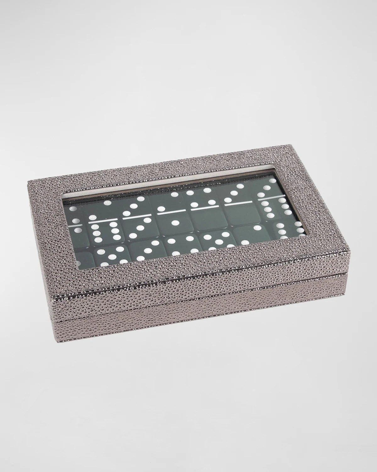 Brouk and Co Domino Game Set with Vegan Leather Case Neiman Marcus