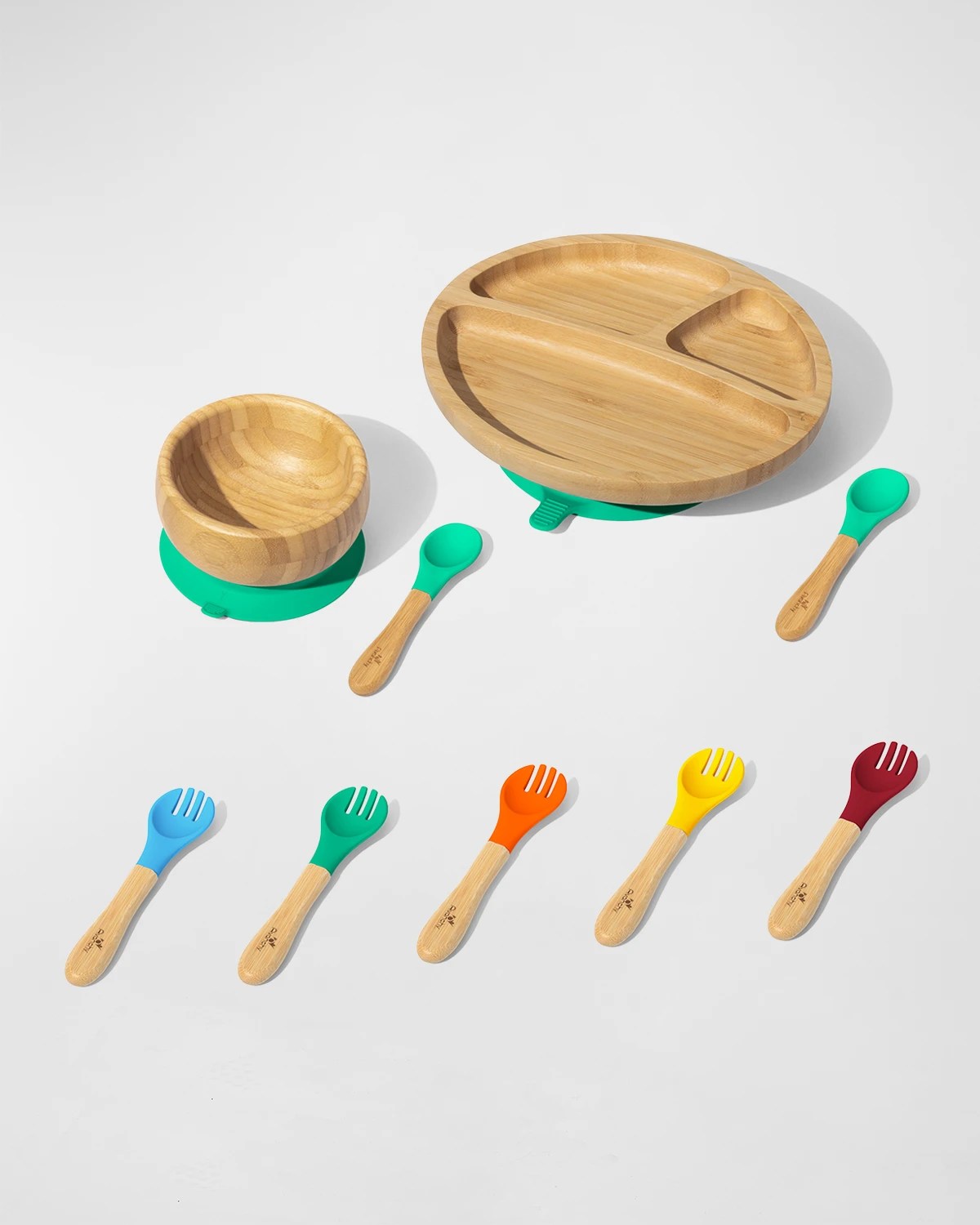 Avanchy Baby's Bamboo Bowl, Plate & Spoon Collection Neiman Marcus