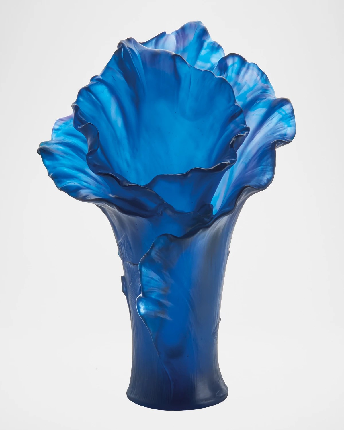 Daum Large Green Cactus Vase Neiman Marcus