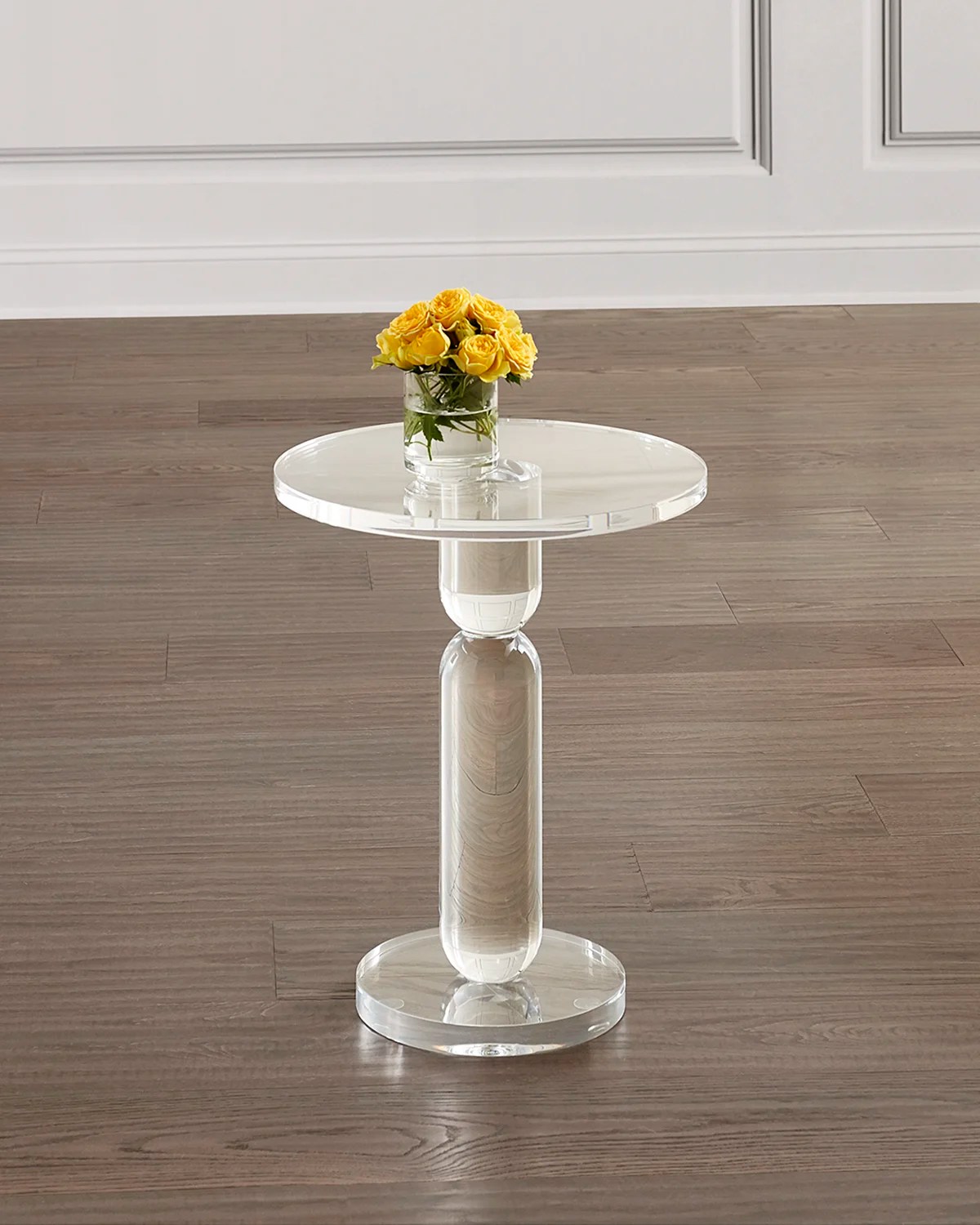 Interlude Home Langston Acrylic Side Table Neiman Marcus