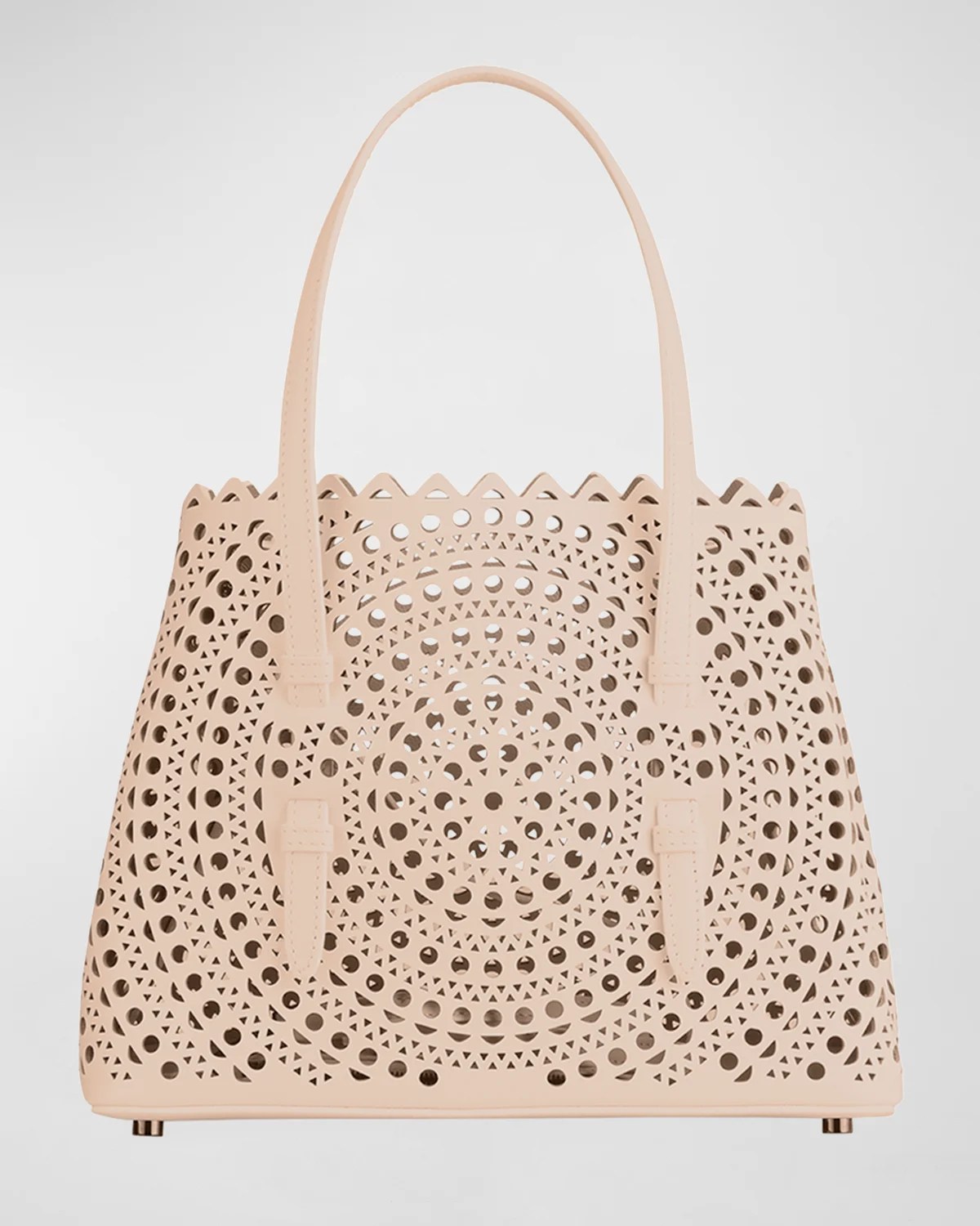ALAIA Mina Small LaserCut Tote Bag Neiman Marcus