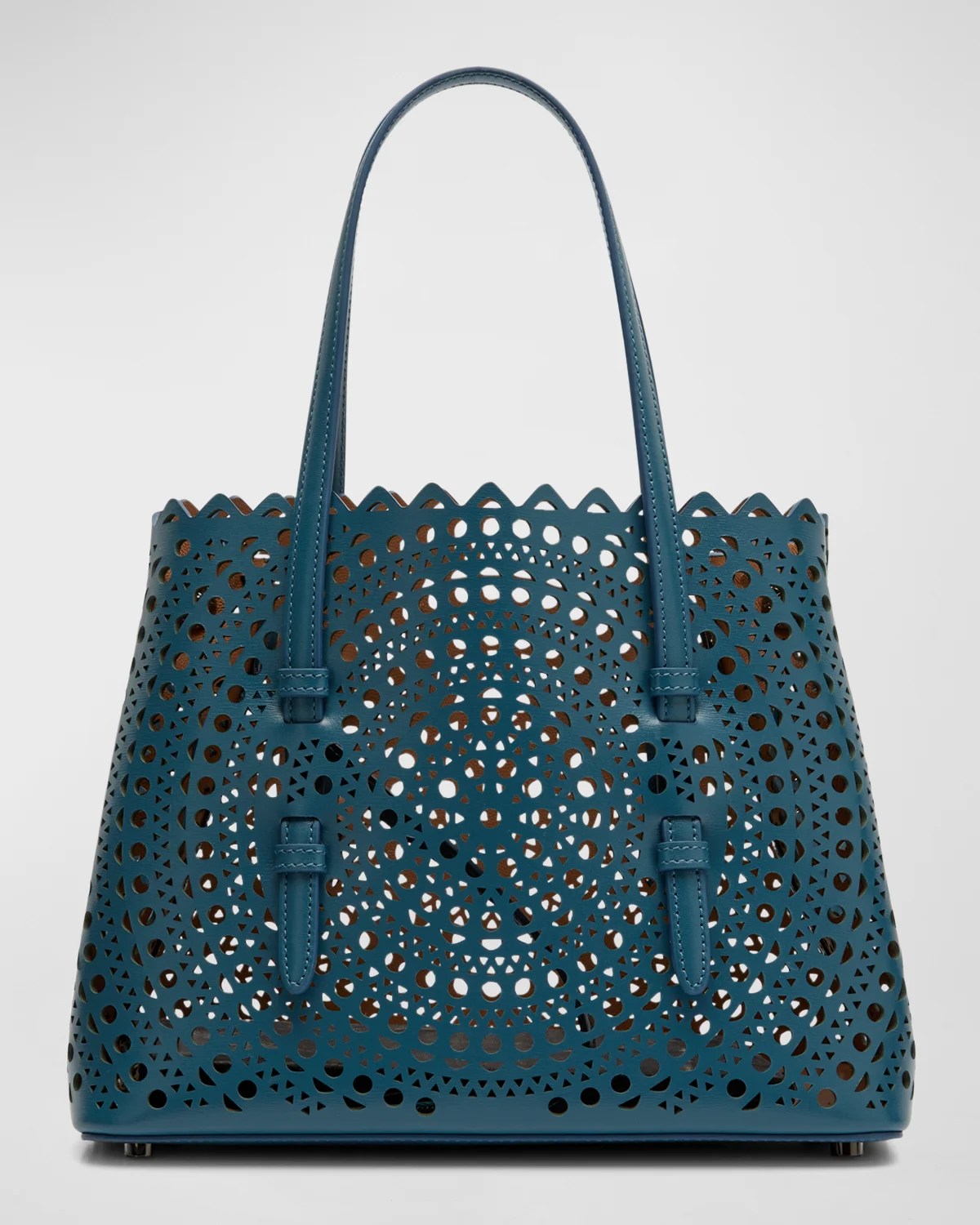 ALAIA Mina Small LaserCut Tote Bag Neiman Marcus