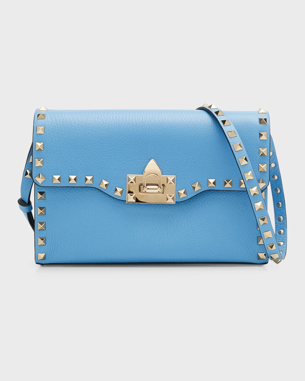 Valentino Garavani Rockstud Small Flap Leather Shoulder Bag Neiman Marcus