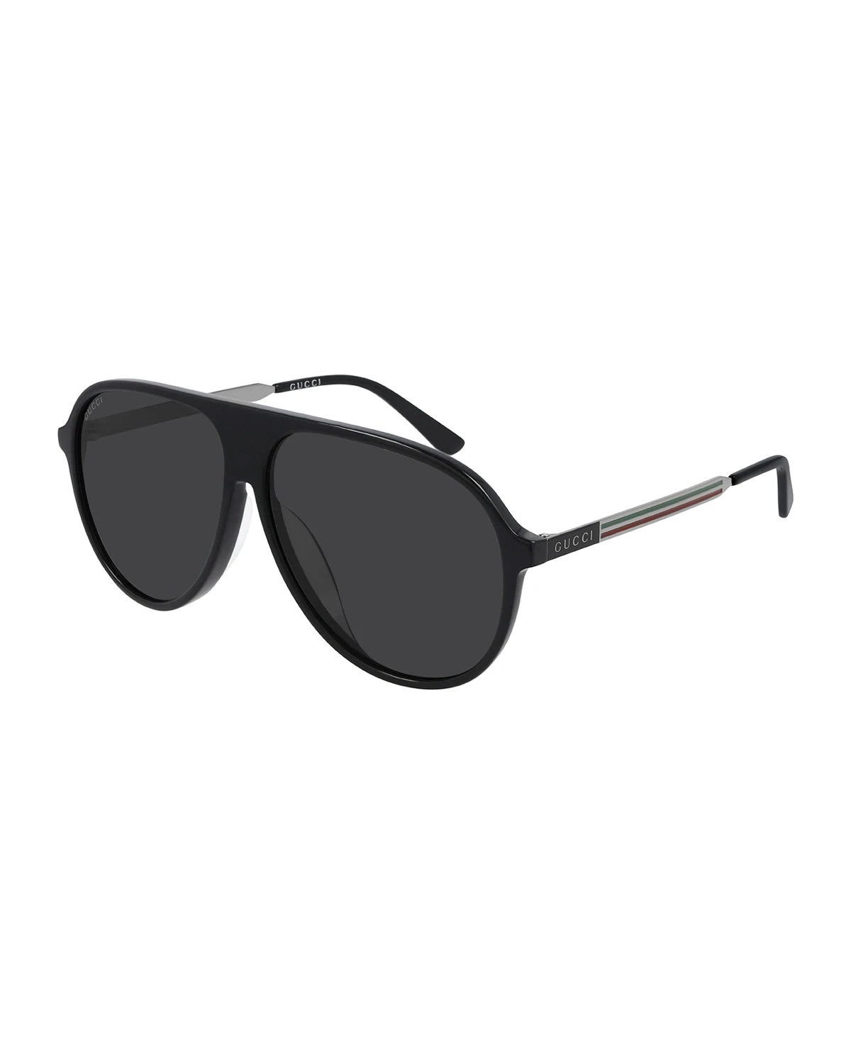 Gucci Men's Oversized Acetate Shield Sunglasses Neiman Marcus