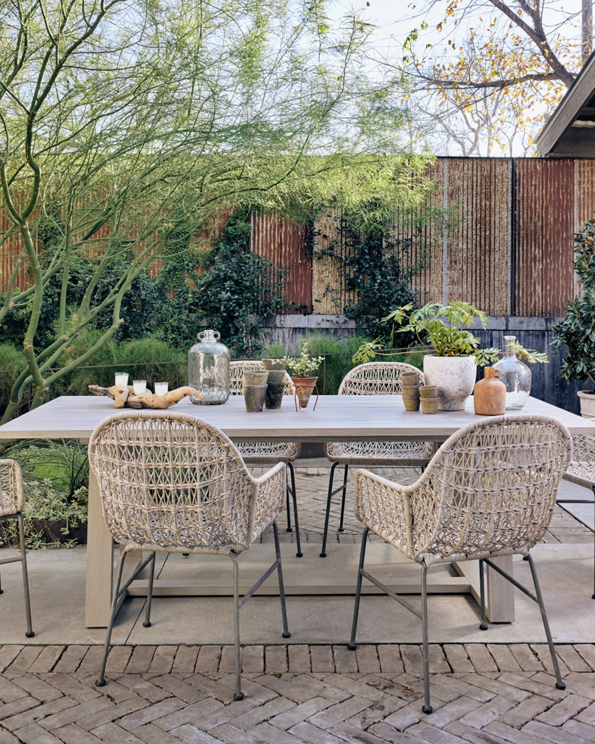 Four Hands Wyton Outdoor Dining Table Neiman Marcus