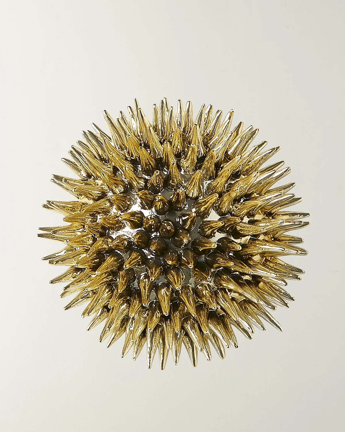 Ashley Childers for Global Views Urchin Small Wall Decor, Gold Neiman