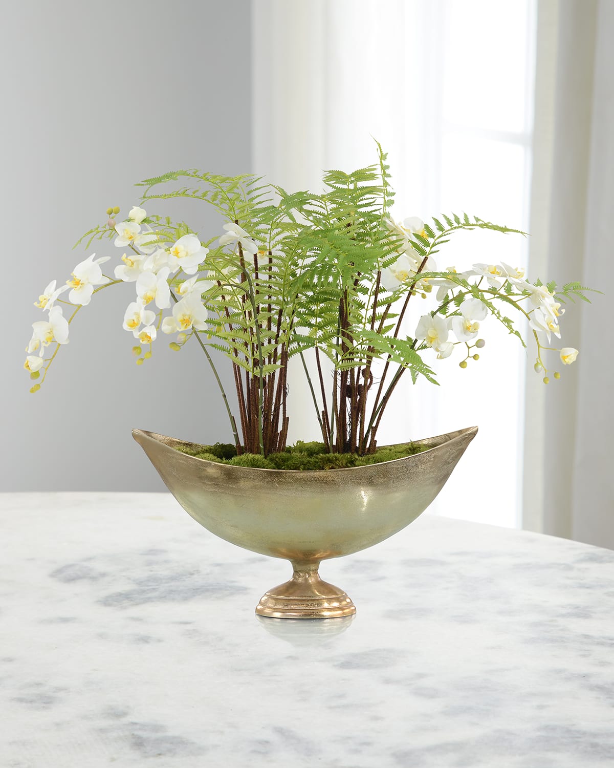 JohnRichard Collection Tropical Delight in Aluminum Vase Neiman Marcus