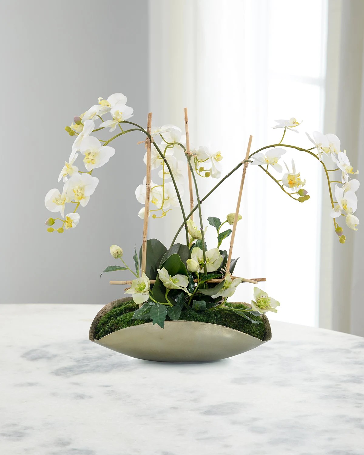 JohnRichard Collection Tropical Delight in Aluminum Vase Neiman Marcus