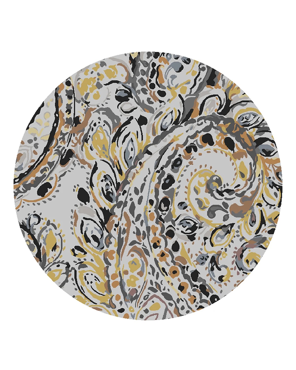 MacKenzieChilds Cheetah Octagon Rug, 6' Round Neiman Marcus