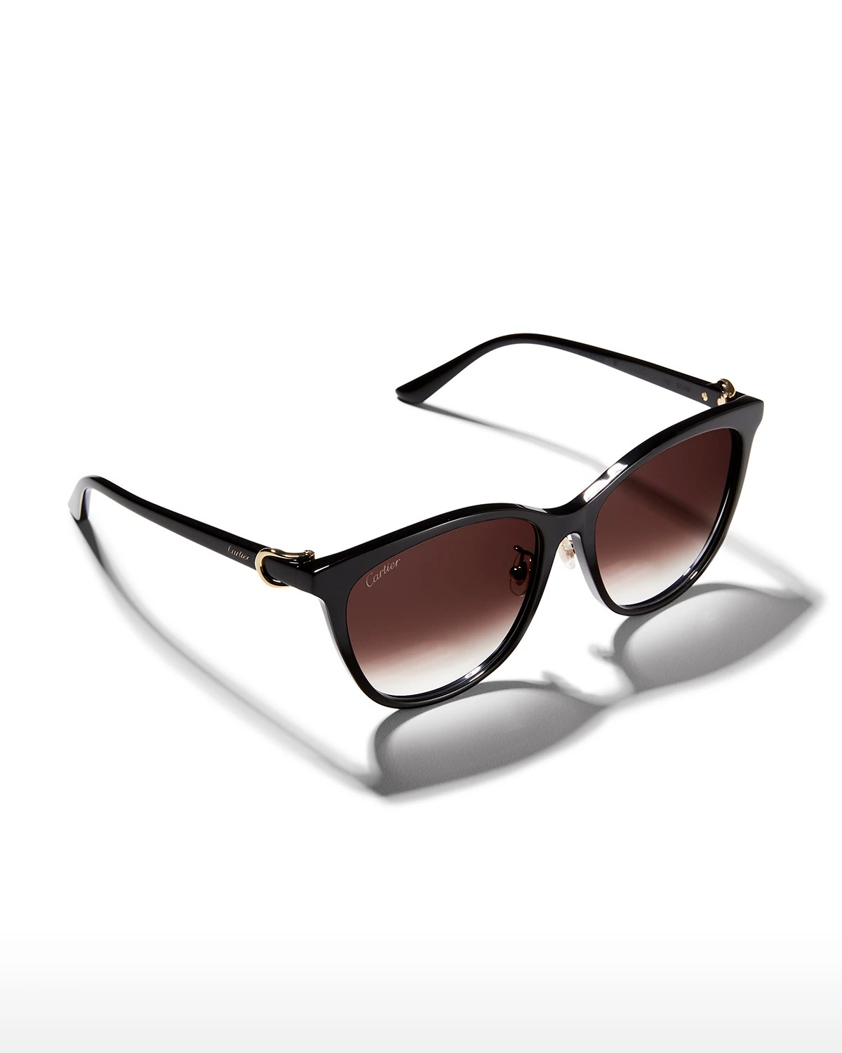Cartier Logo Round Acetate Sunglasses Neiman Marcus