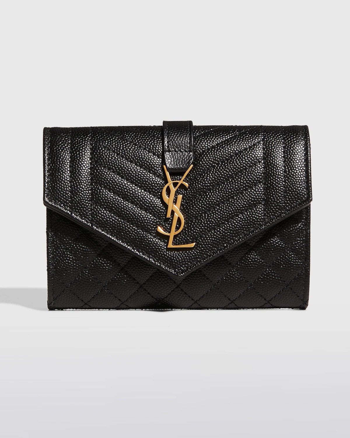 Saint Laurent YSL Small Grain de Poudre Envelope Wallet Neiman Marcus