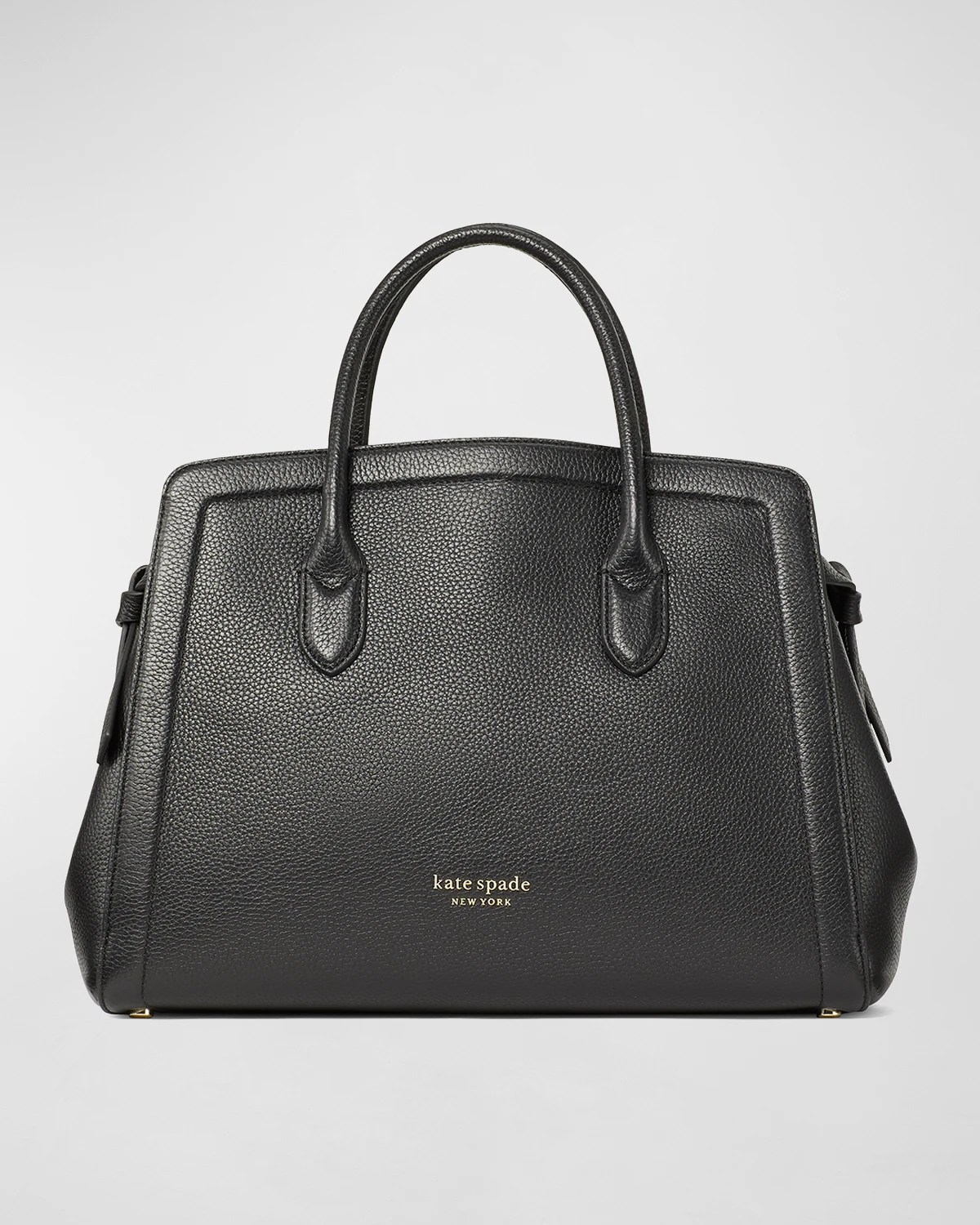 kate spade new york knott medium whipstitched pebbled leather shoulder