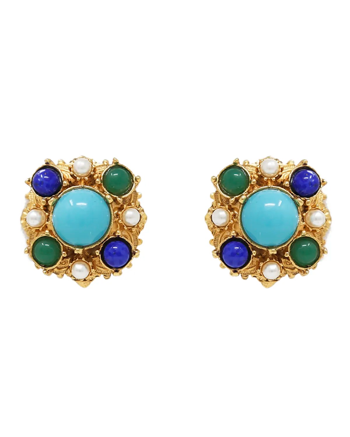 BenAmun MultiDrop Dangle Clip Earrings Neiman Marcus