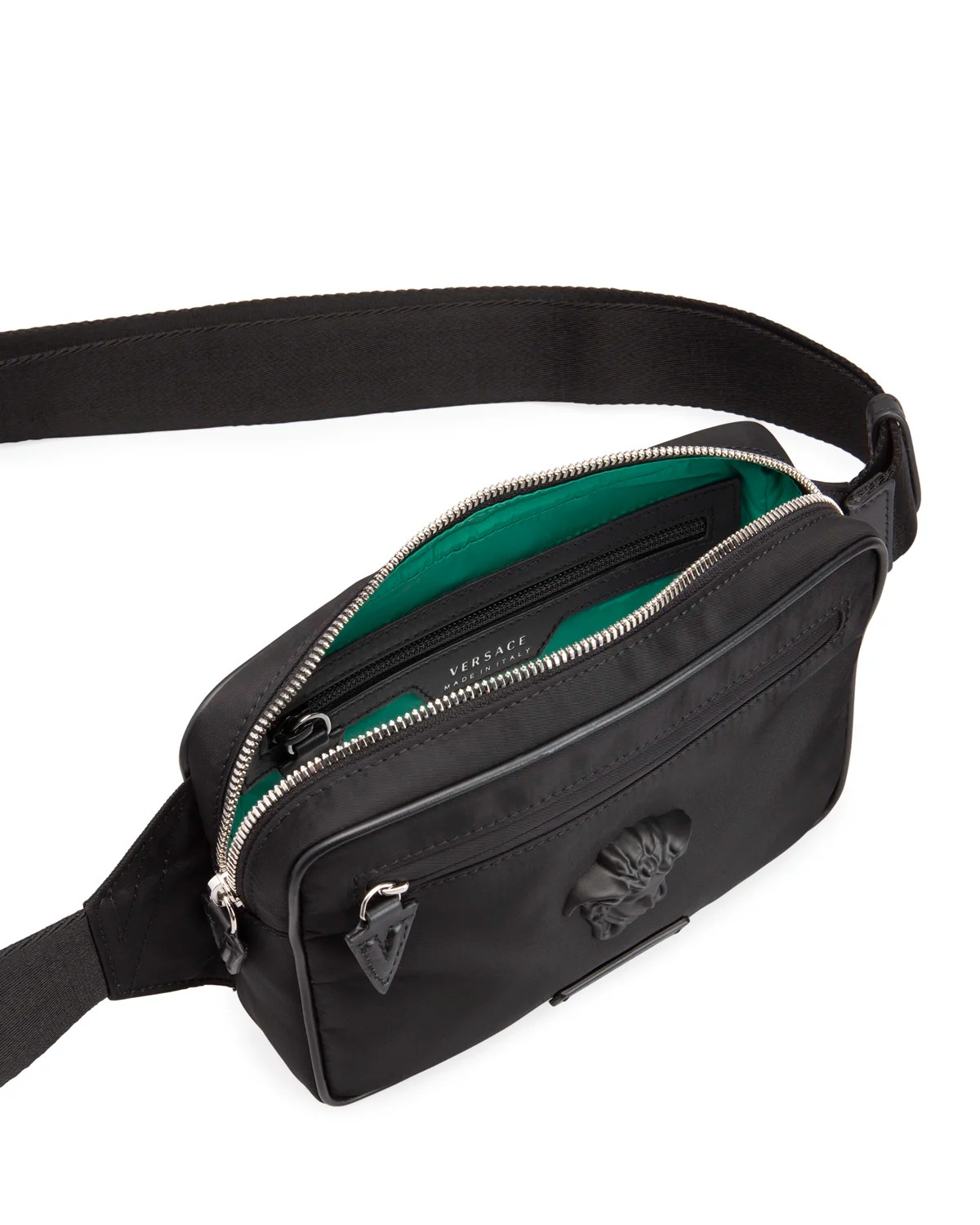 Versace Men's Medusa Nylon Belt Bag