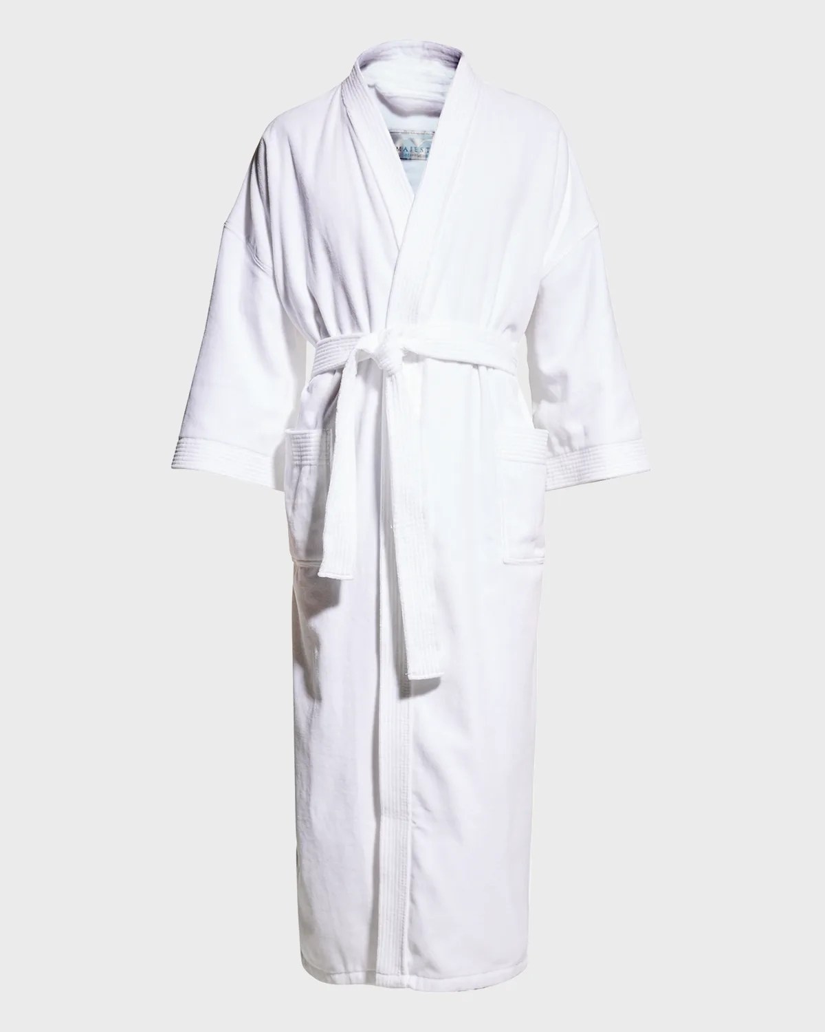 Majestic International Men's Jasper TerryLined Denim Kimono Robe