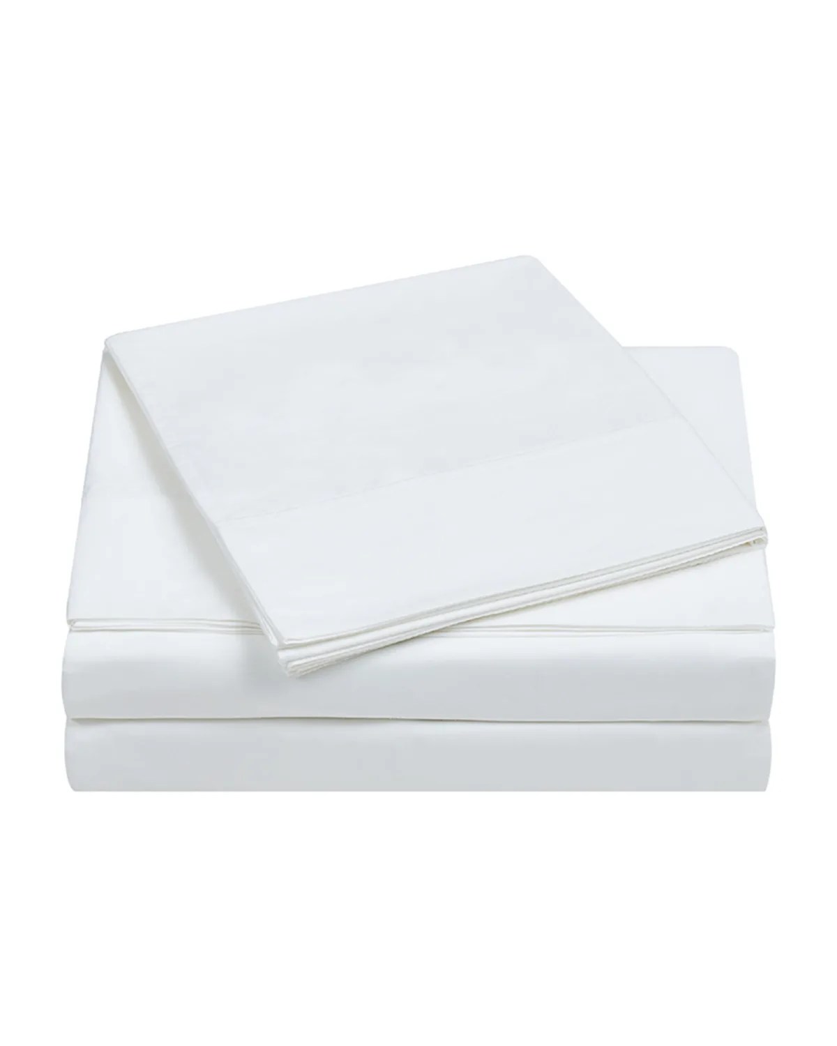Charisma 4Piece 400Thread Count Percale Full Sheet Set, White Neiman Marcus