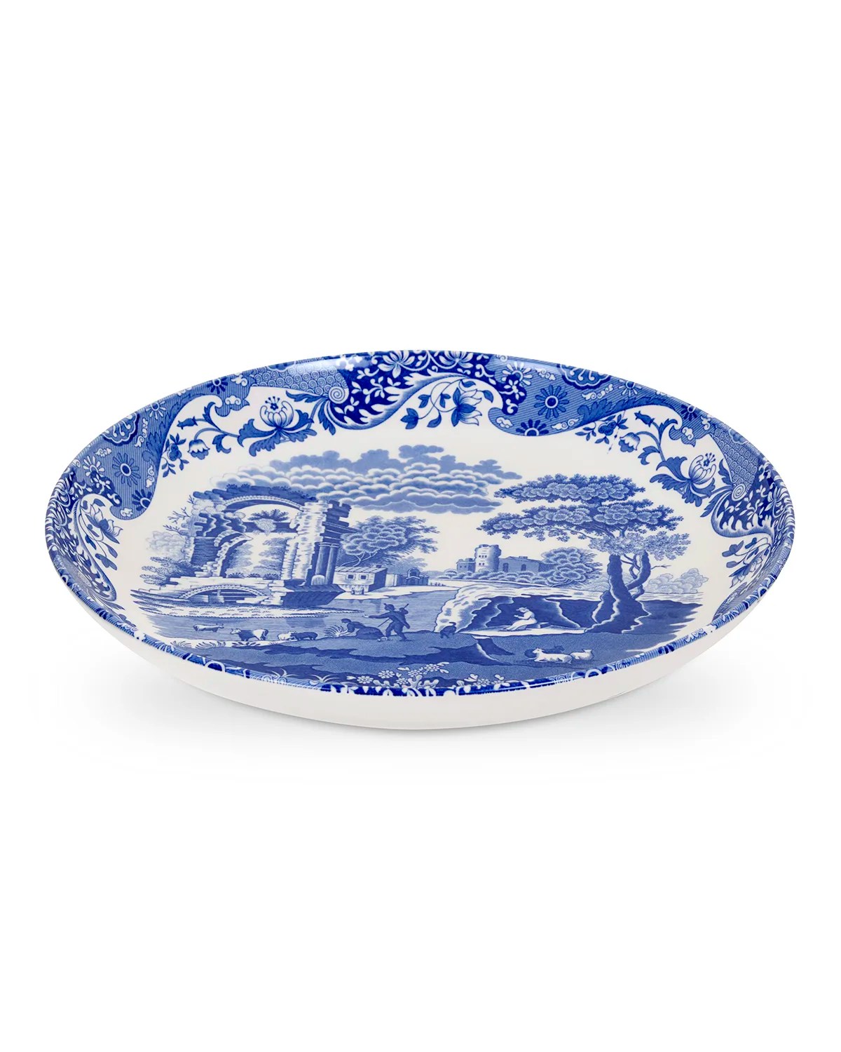 Spode Blue Italian Octagonal Platter Neiman Marcus