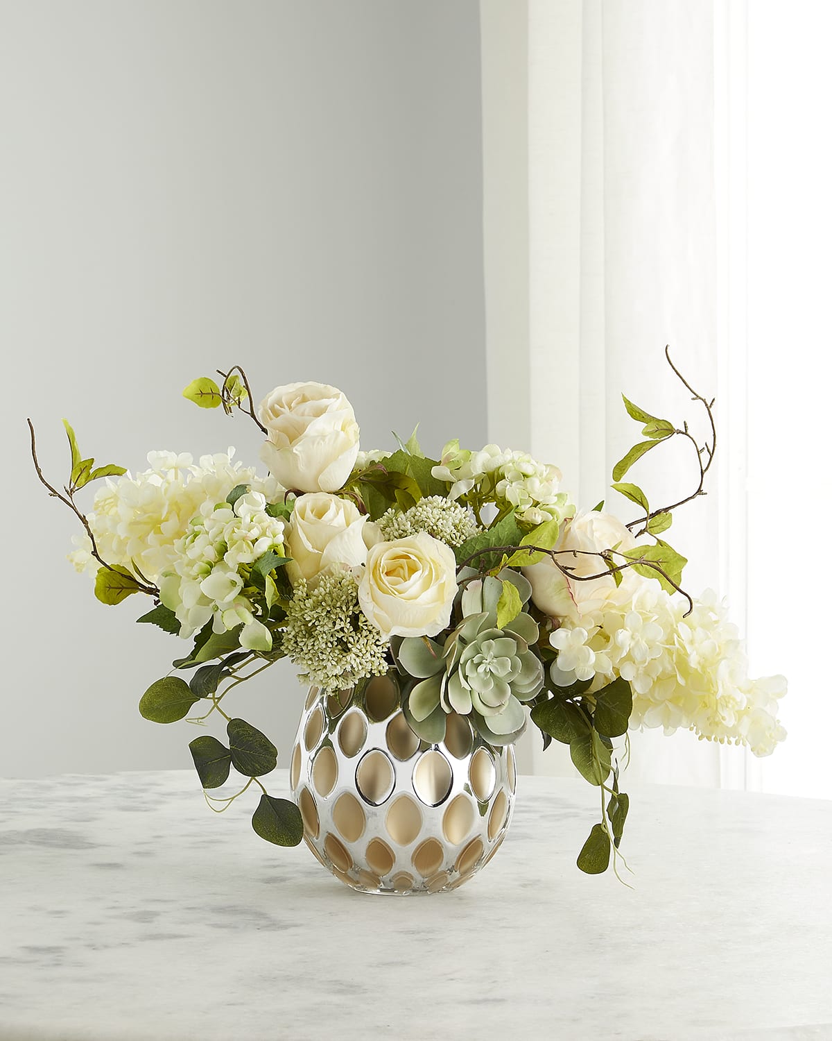 JohnRichard Collection Rose Gold Orchid FauxFloral Arrangement