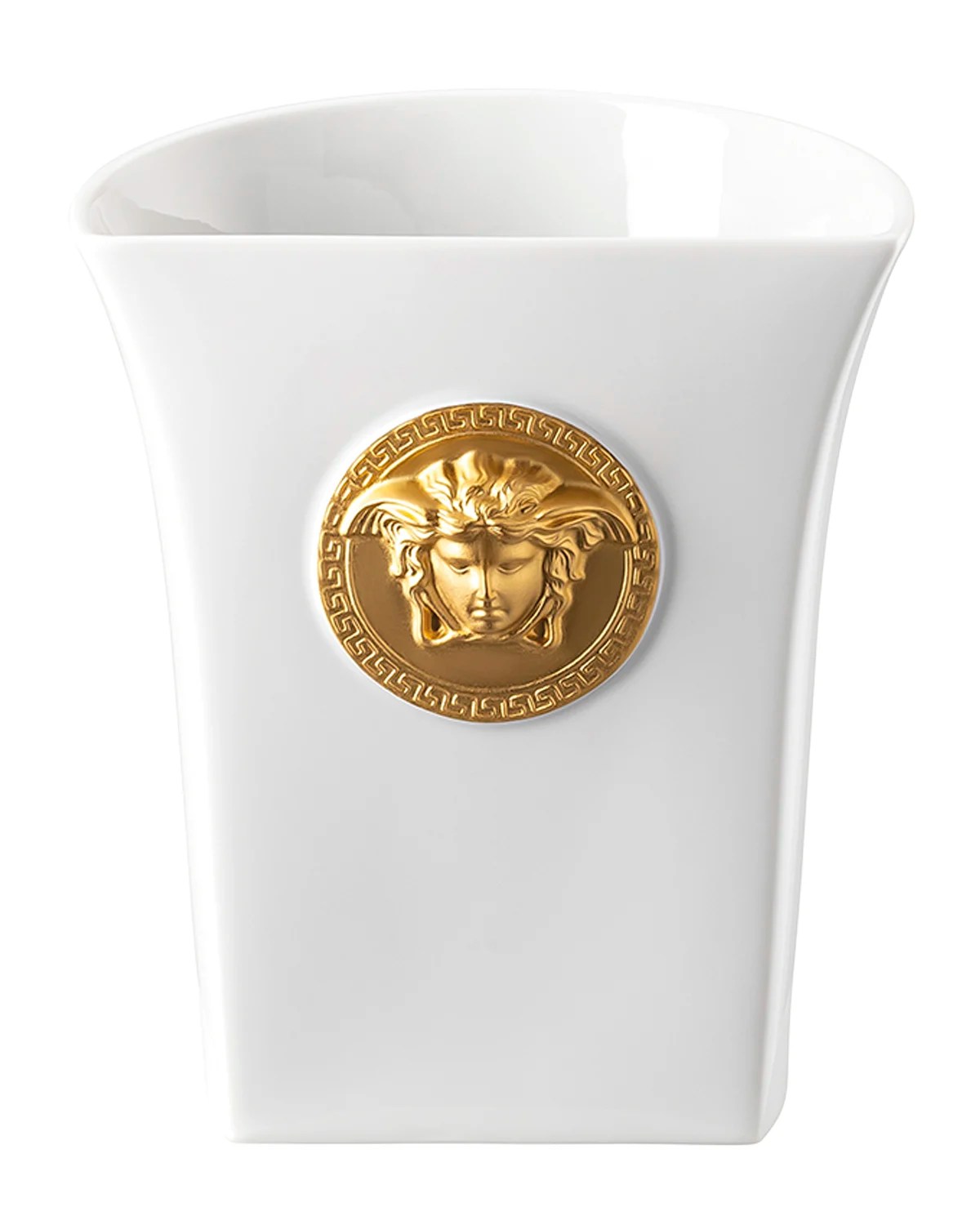 Versace Medusa Madness Vase in Black 10.25" Neiman Marcus