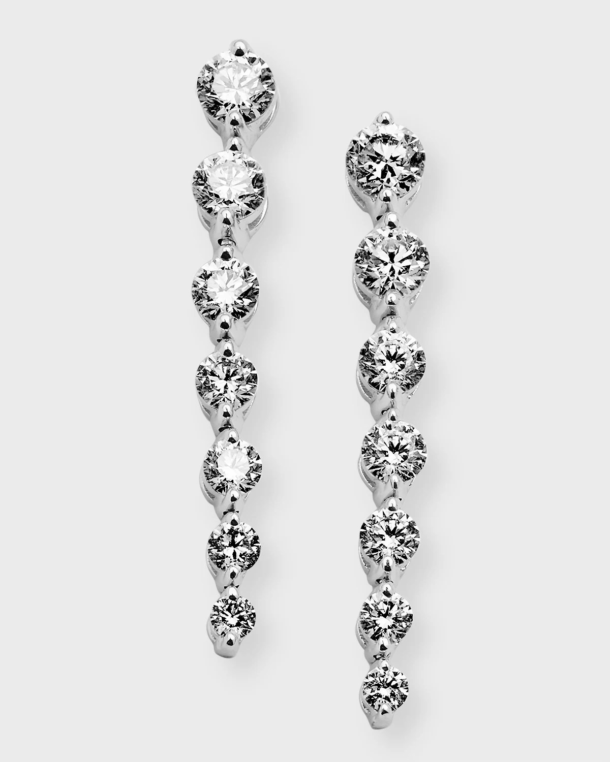Neiman Marcus Diamonds 18K White Gold Diamond Drop Earrings Neiman Marcus