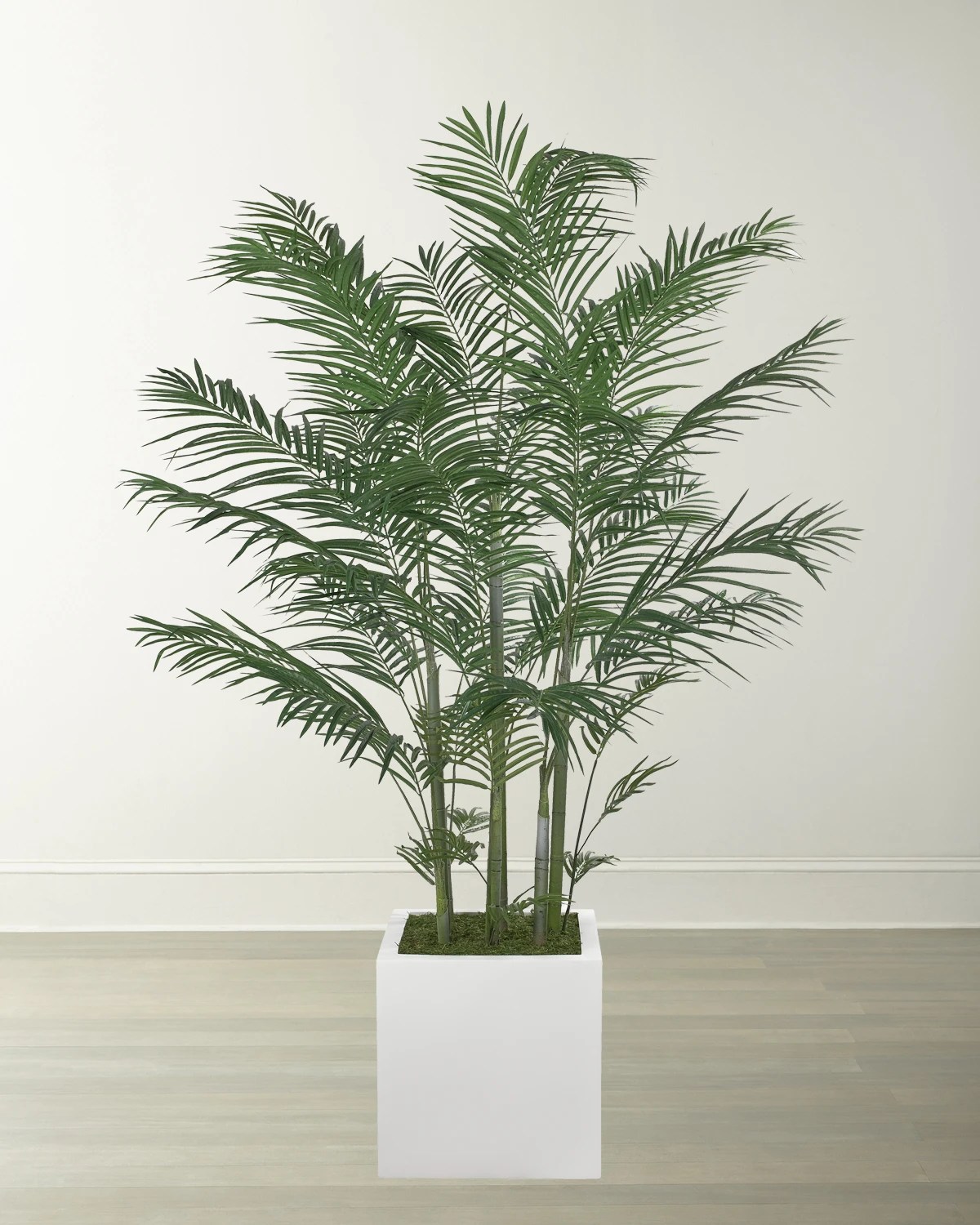 NDI Faux King Palm Plant in Cube Planter, 7"T Neiman Marcus