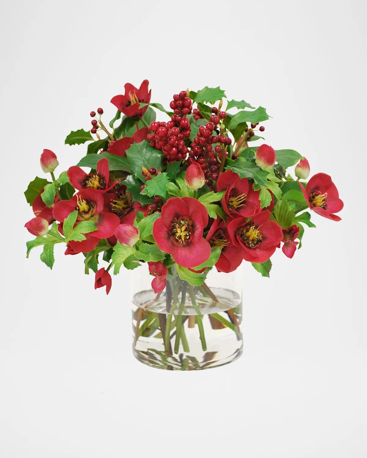 Winward Amaryllis FauxFloral Arrangement in Vase Neiman Marcus