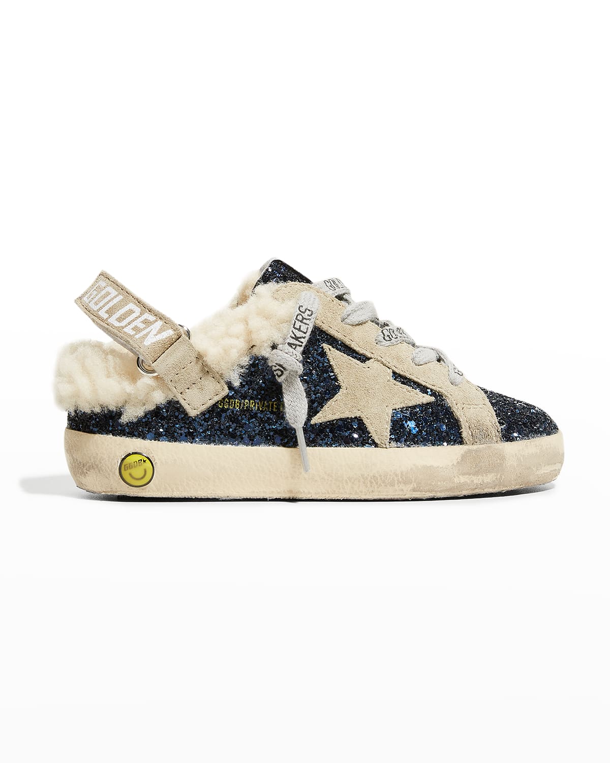 Golden Goose Girl's May Glitter Star Sneakers, Toddler/Kids Neiman Marcus