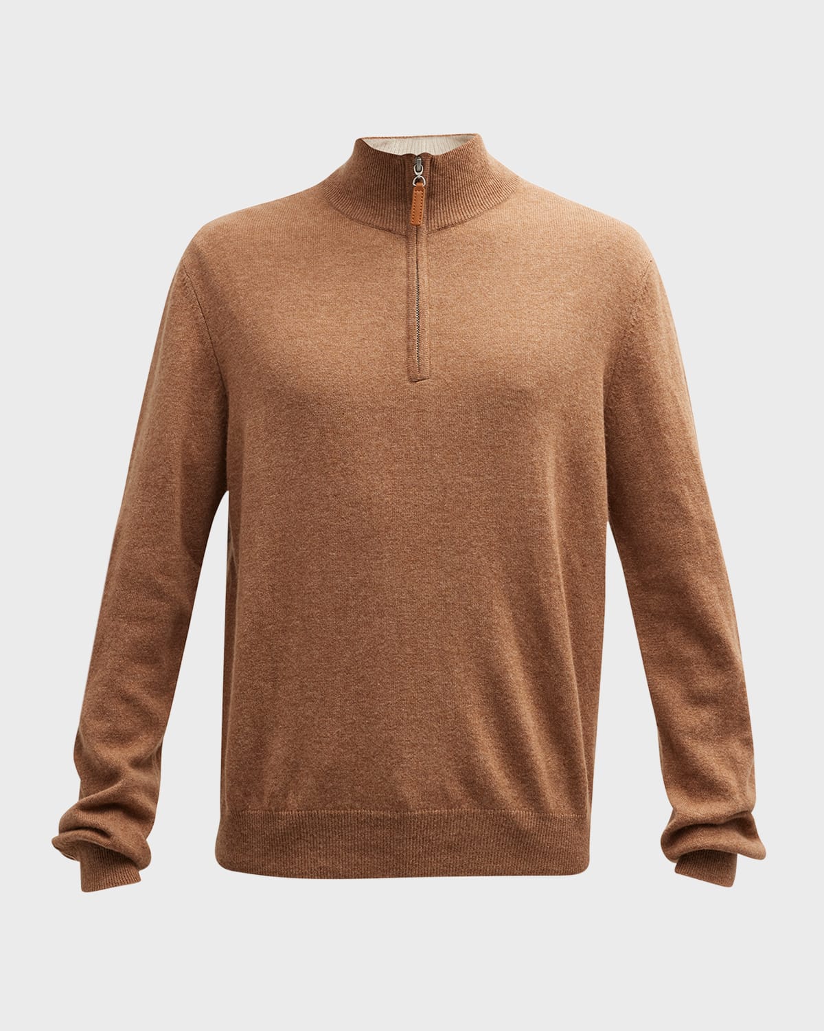 Neiman Marcus Men's Merino WoolCashmere FullZip Cable Sweater