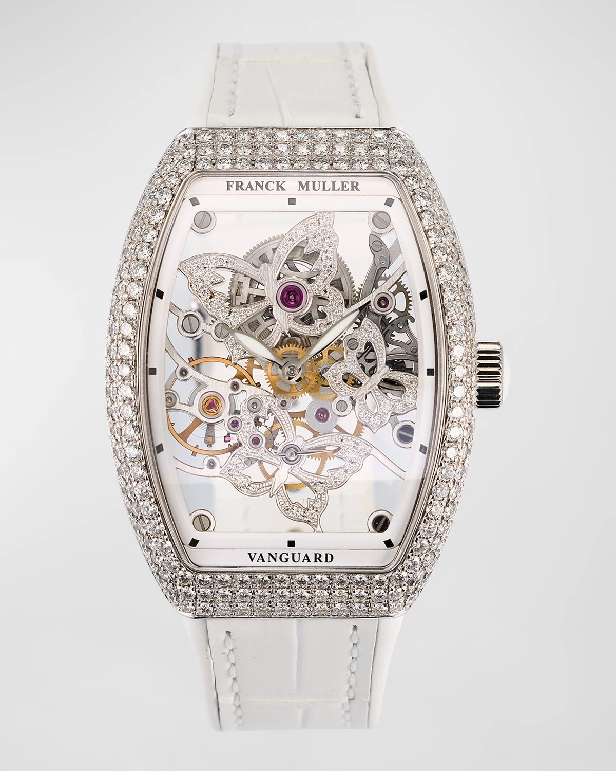 Franck Muller 32mm Stainless Steel Vanguard Color Dreams Diamond Watch
