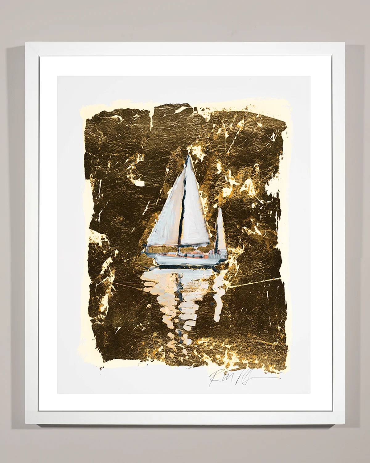 RFA Fine Art 'Gold Coast Boat 1' Wall Art Neiman Marcus