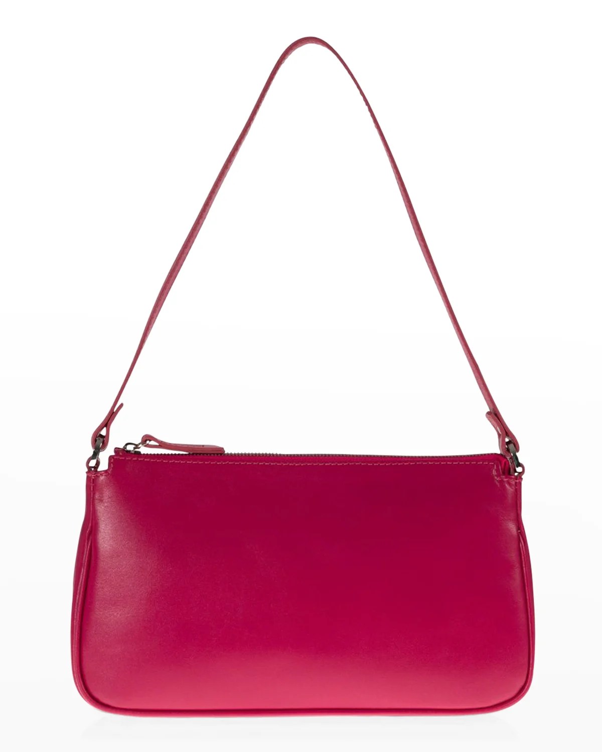 Staud Alec Zip Leather Shoulder Bag Neiman Marcus