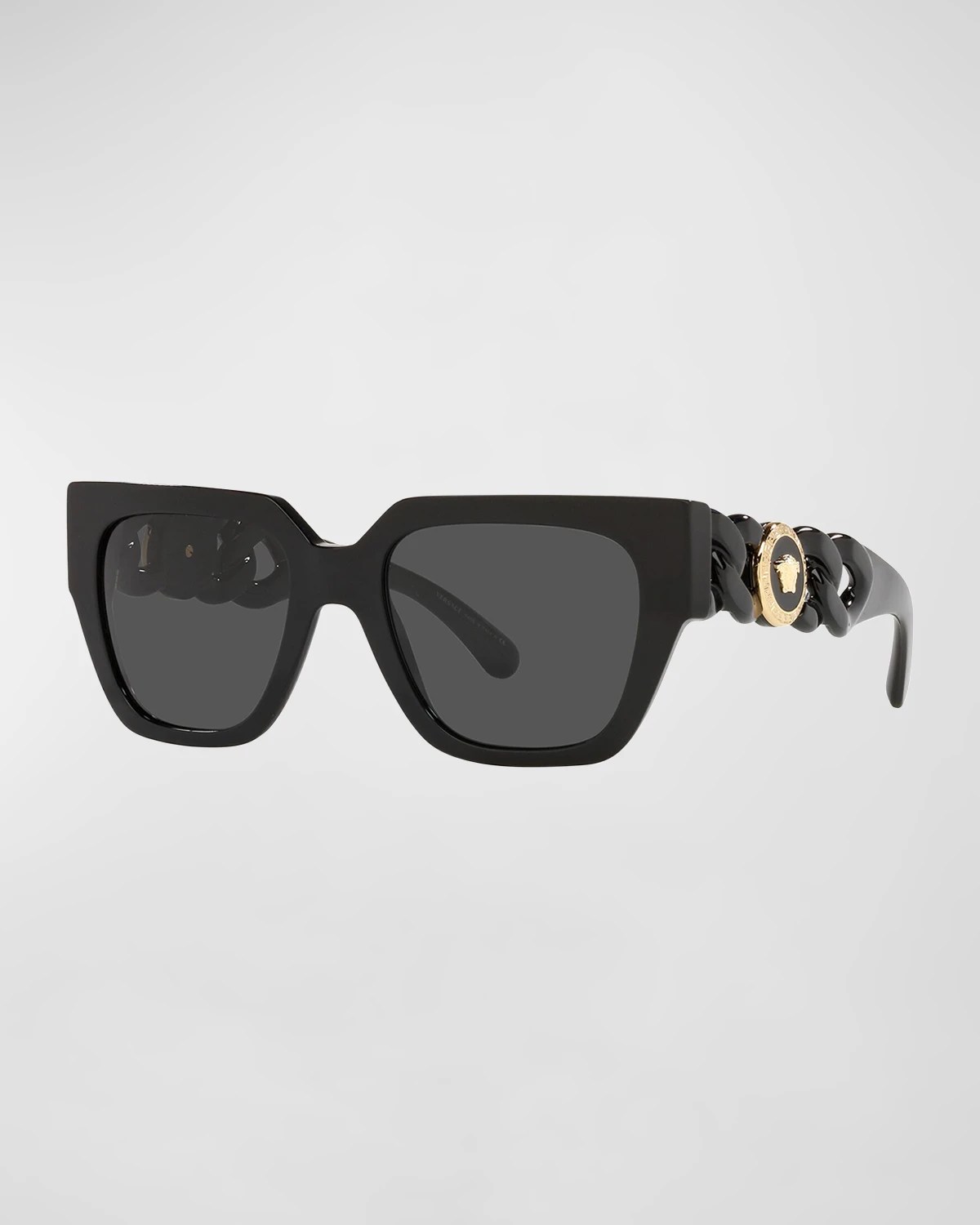 Versace Medusa Coin Square Acetate Sunglasses Neiman Marcus
