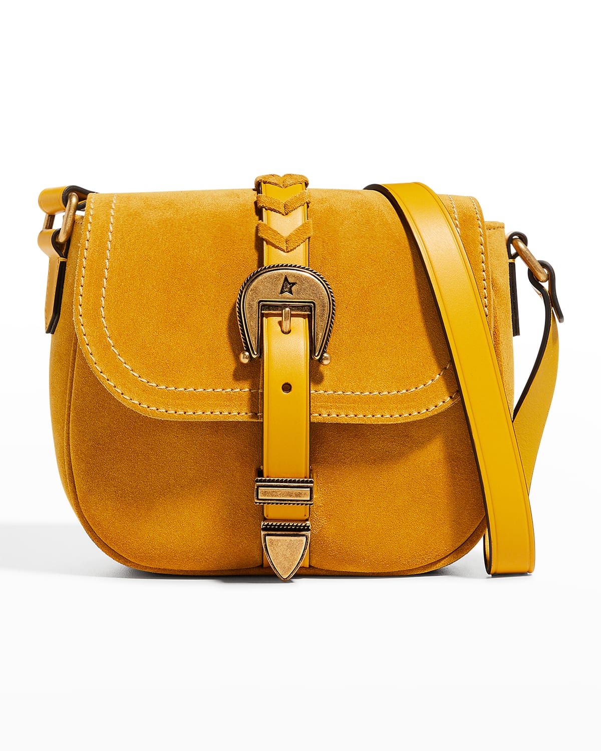 Golden Goose Rodeo Small Leather Saddle Shoulder Bag Neiman Marcus