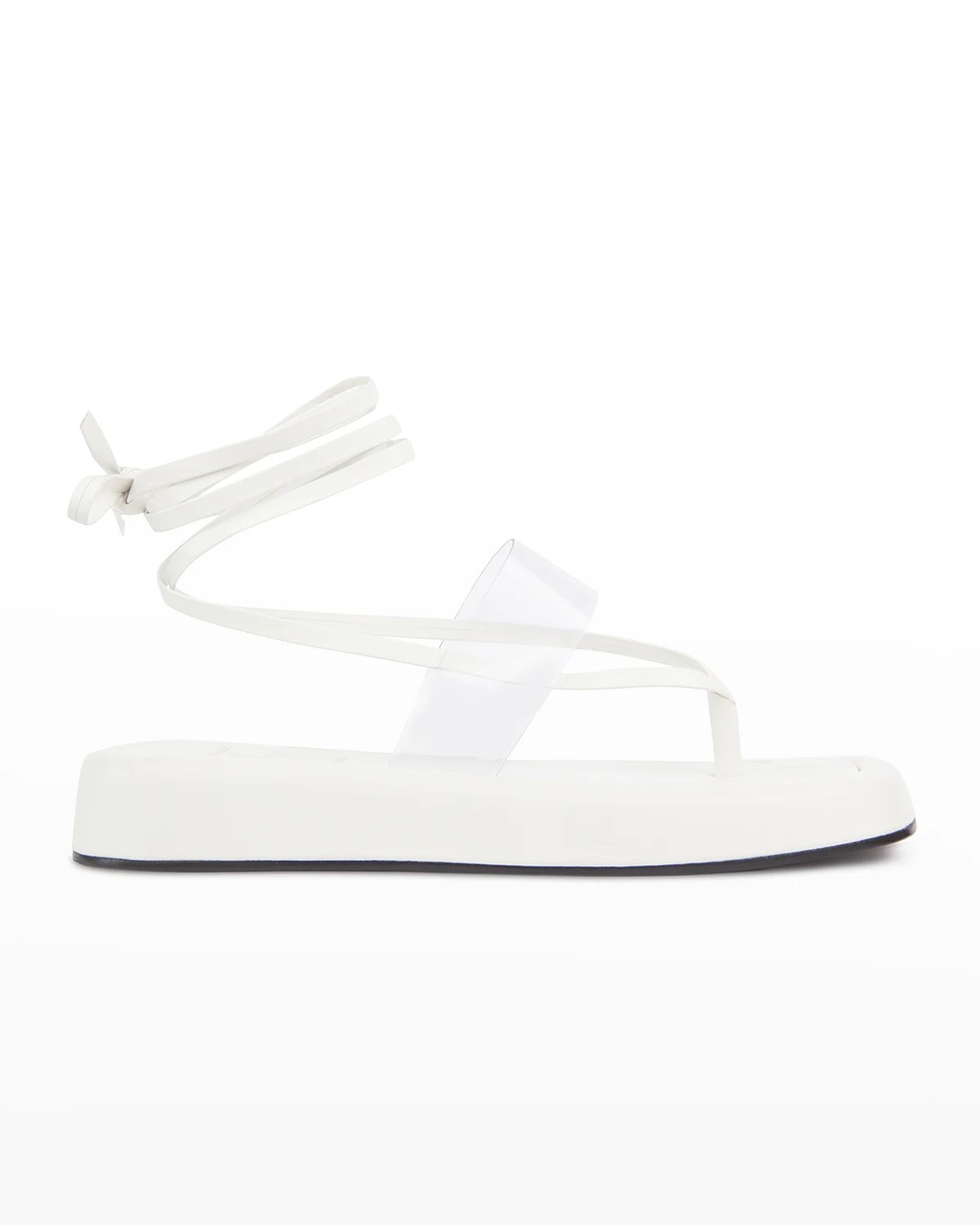 Black Suede Studio Kristen Corkscrew Coil Sandals Neiman Marcus