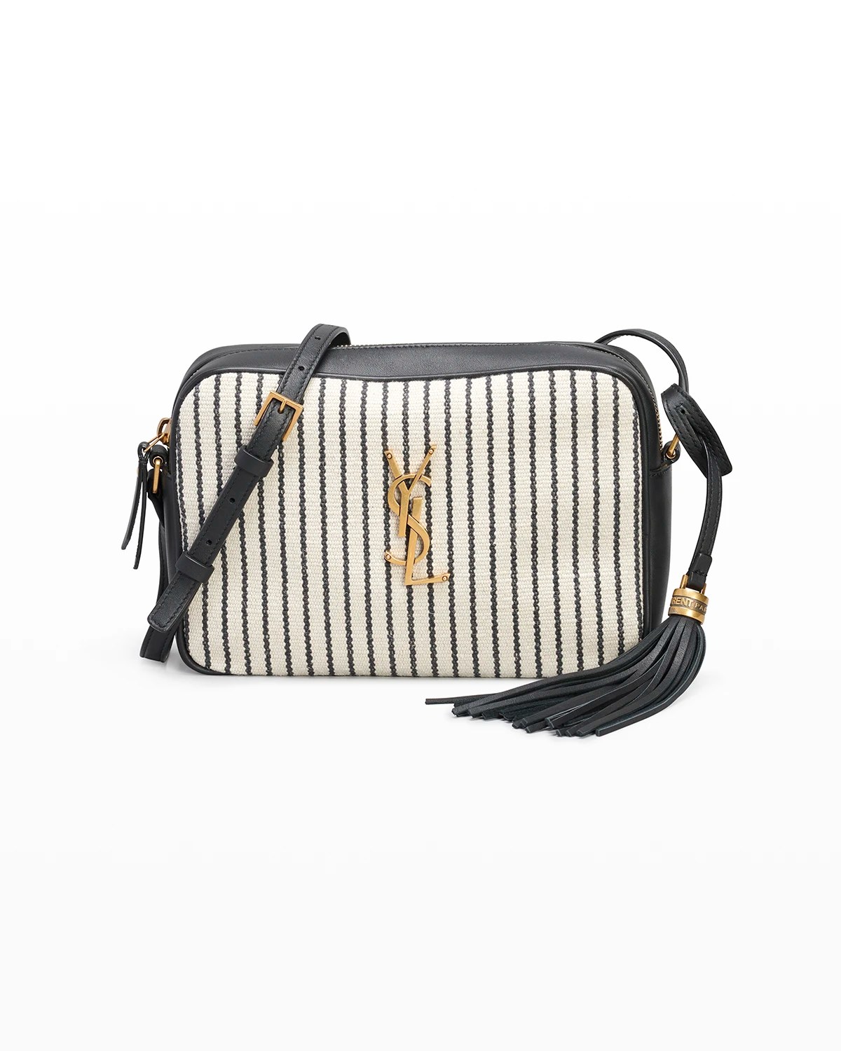 Saint Laurent Lou Medium YSL Quilted Camera Crossbody Bag with Pocket