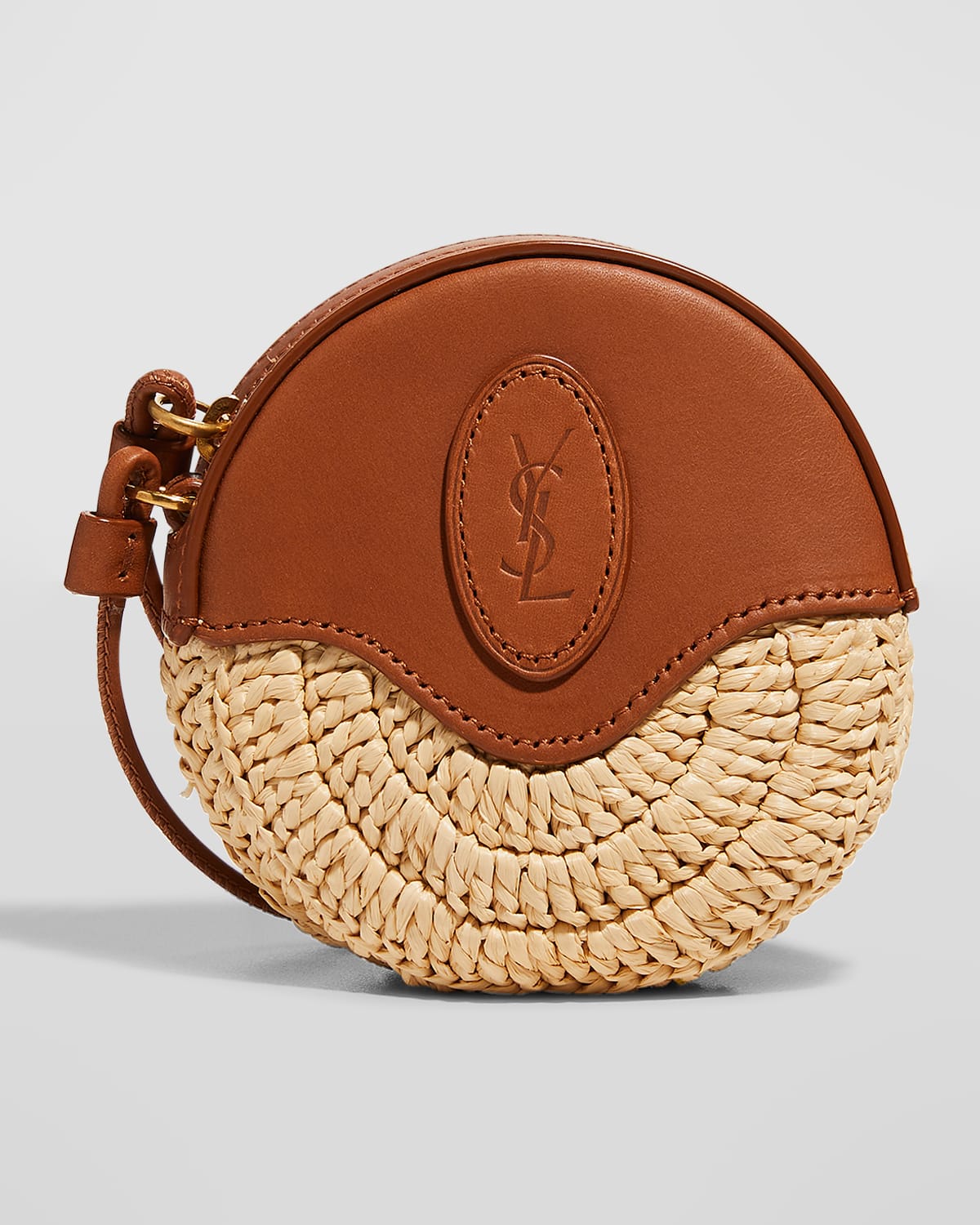 Saint Laurent YSL Quilted Patent Round Crossbody Bag Neiman Marcus