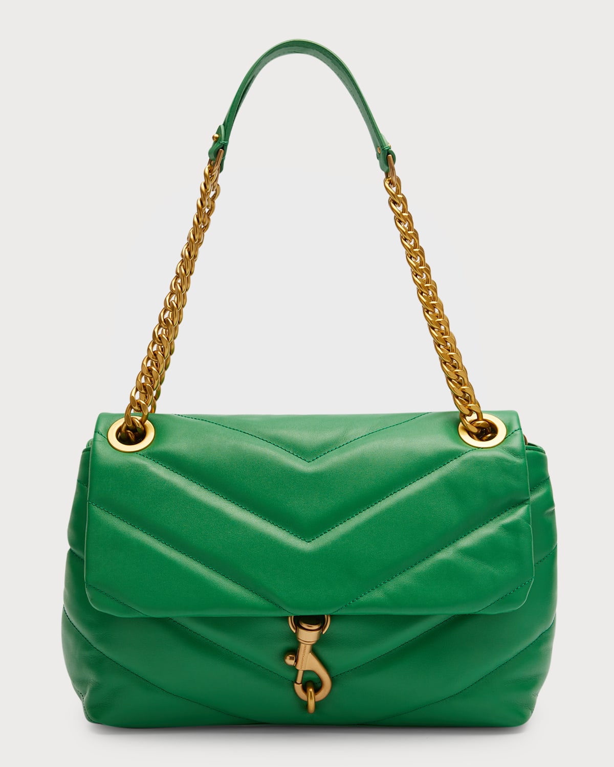 Rebecca Minkoff Edie Maxi ChevronQuilted Chain Shoulder Bag Neiman Marcus