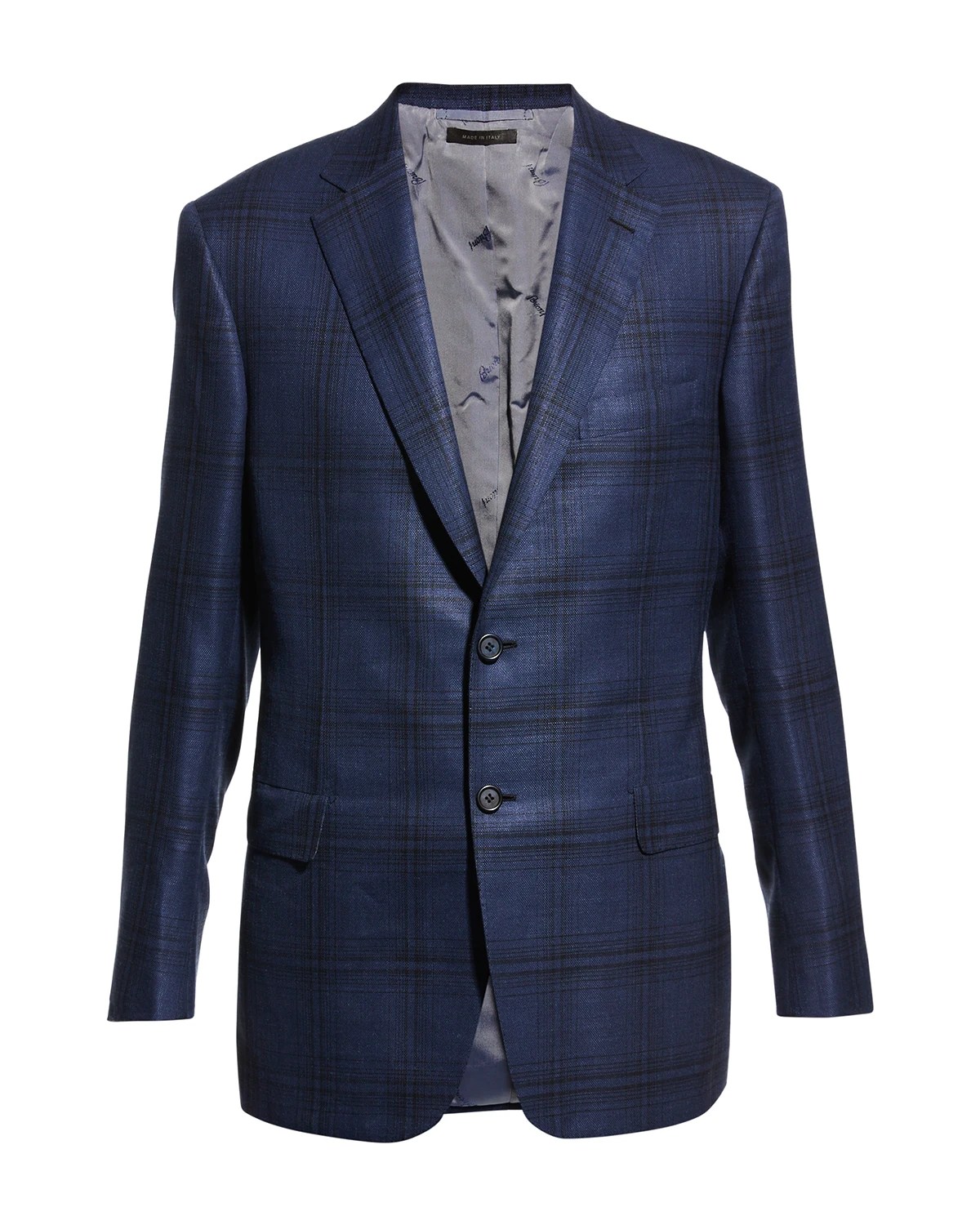 Brioni Men's Cashmere Plaid Sport Jacket Neiman Marcus