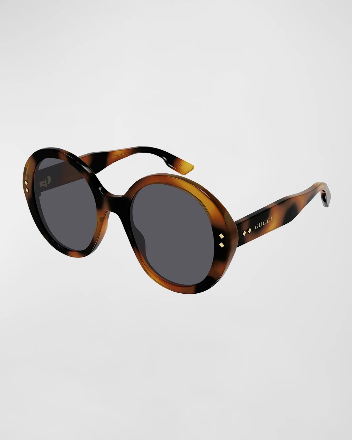 Loewe Logo Vintage Round Acetate Sunglasses Neiman Marcus