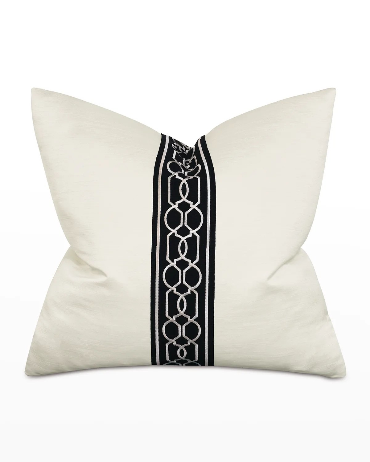 Eastern Accents Uma Meander Border Pillow, Gold Neiman Marcus