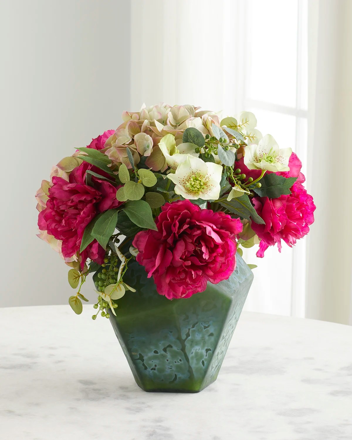 JohnRichard Collection Silver Slippers FauxFloral Arrangement