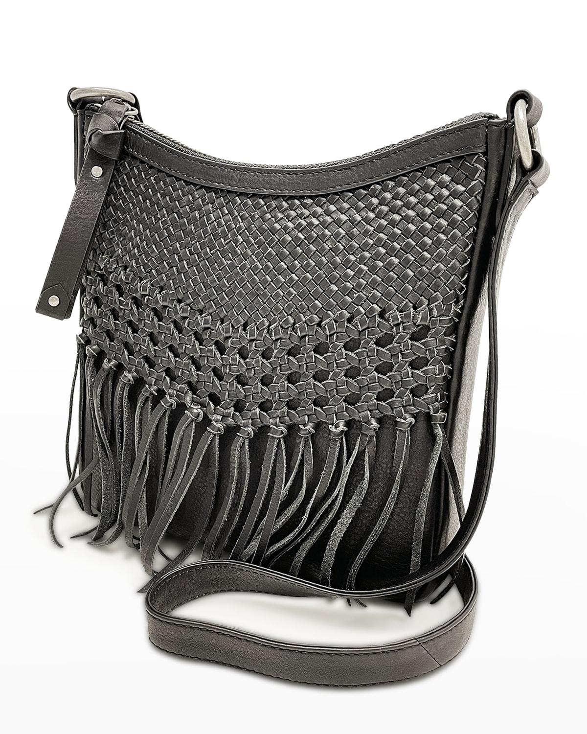 Frye Melissa Basket Woven Zip Crossbody Bag Neiman Marcus