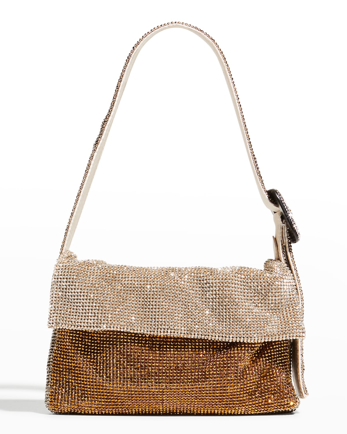 Benedetta Bruzziches Vitty La Mignon Rhinestone Mesh Shoulder Bag