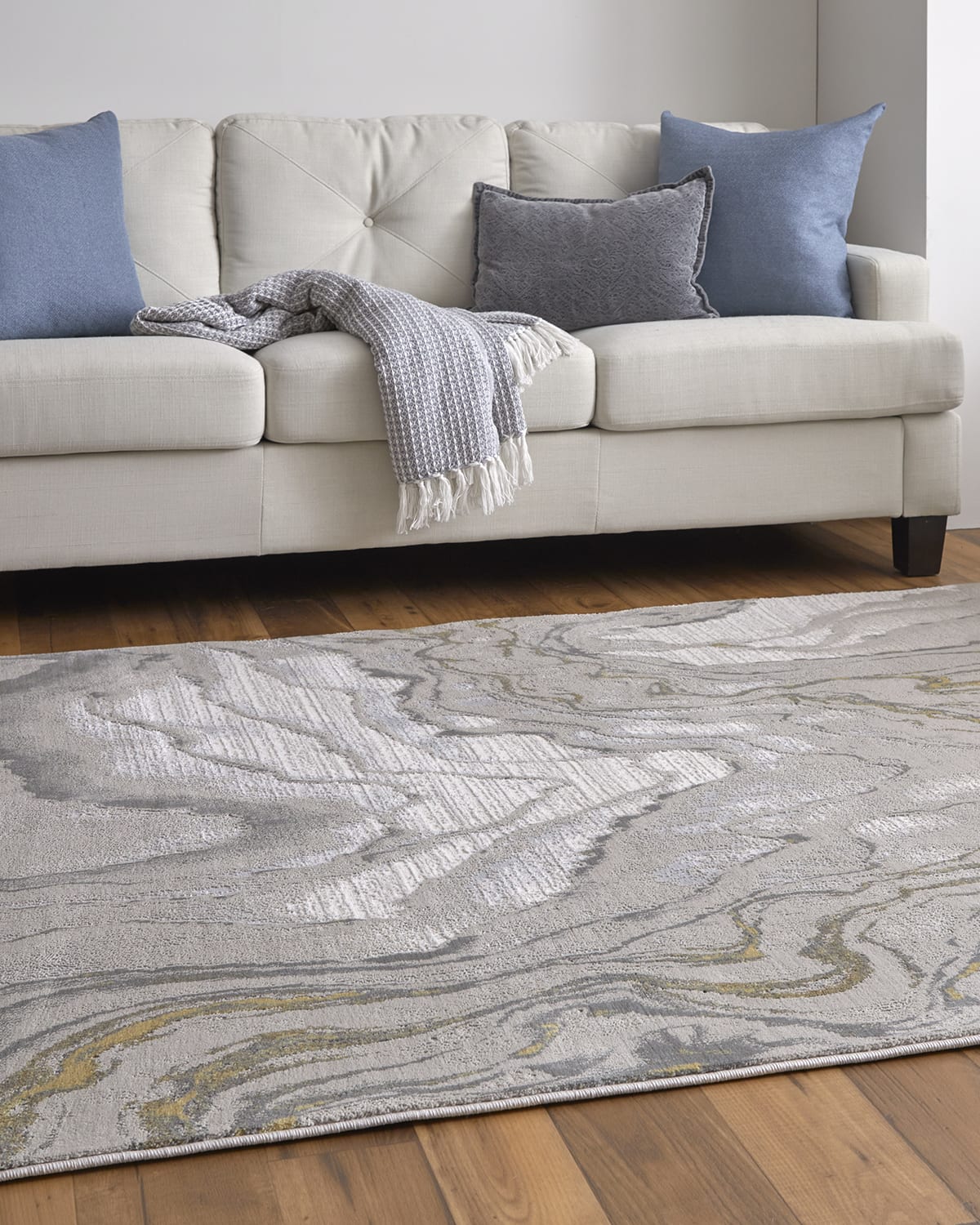 Weave & Wander Vanhorn Abstract MarblePrint Rug, 12' x 15' Neiman Marcus