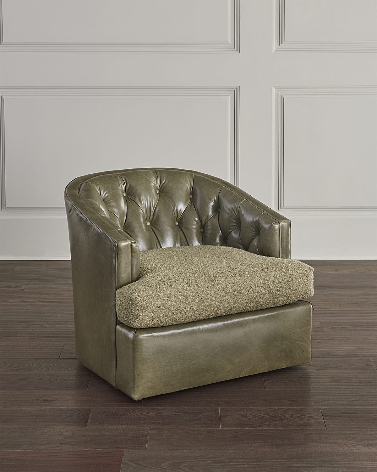 Massoud Stonebridge Swivel Chair Neiman Marcus