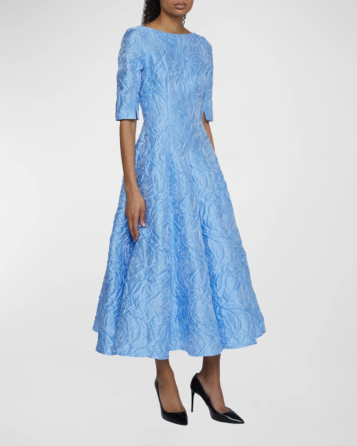 Talbot Runhof Poiret Rose Jacquard Gown Neiman Marcus