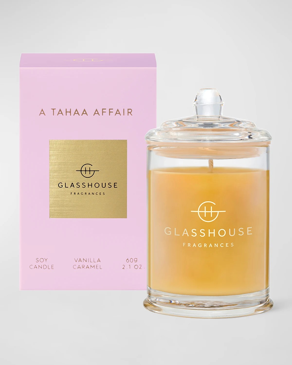 GLASSHOUSE FRAGRANCES 13.4 oz. A Tahaa Affair Scented Candle Neiman